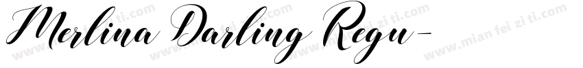 Merlina Darling Regu字体转换